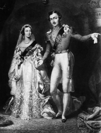 Свадьба королевы Виктории с принцем Альбертом Саксен-Кобург-Готским